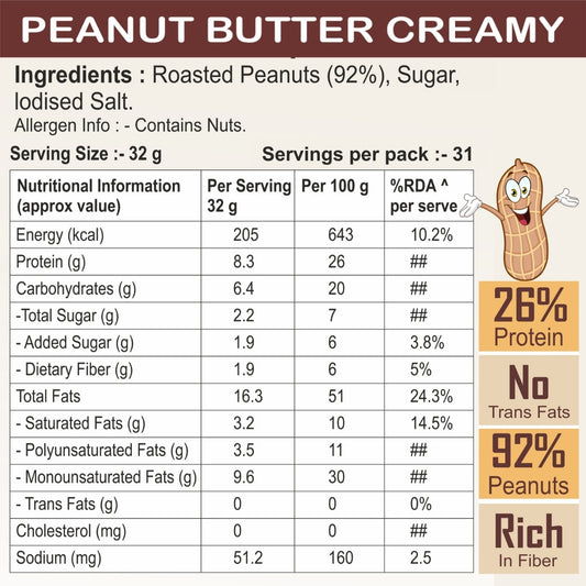 Mesifuel Classic Creamy Peanut Butter 1 kg