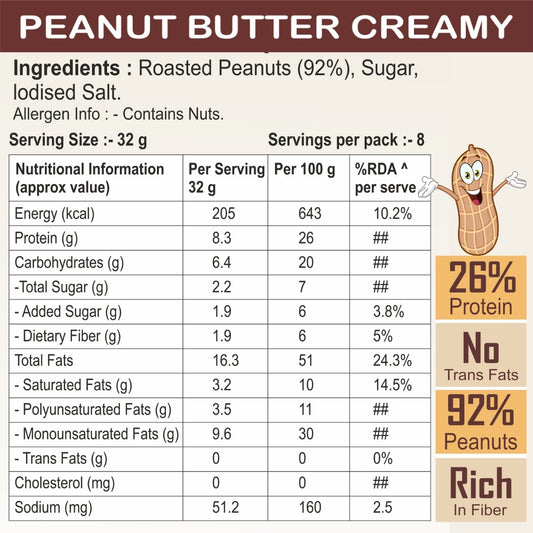 Mesifuel Classic Creamy Peanut Butter 250g