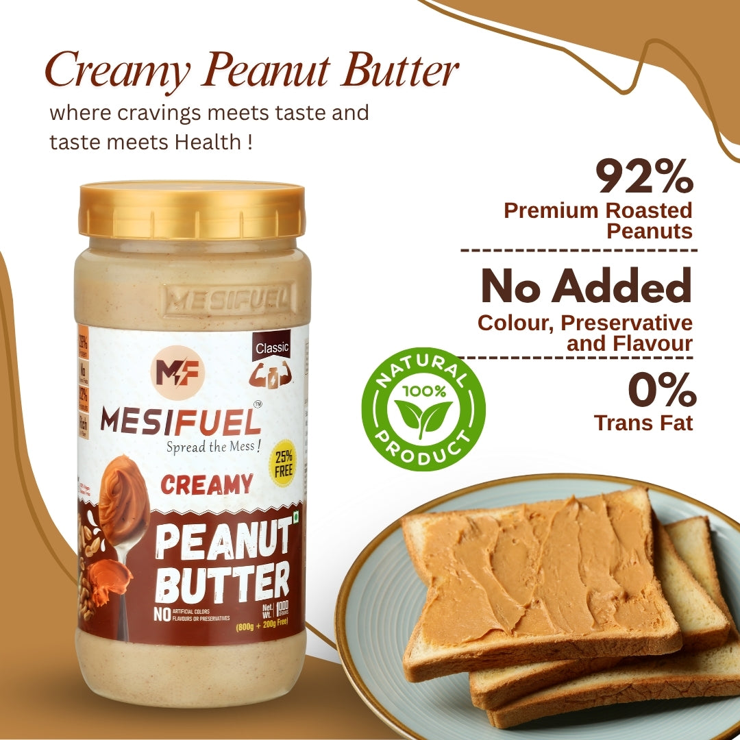 Mesifuel Classic Creamy Peanut Butter 1 kg