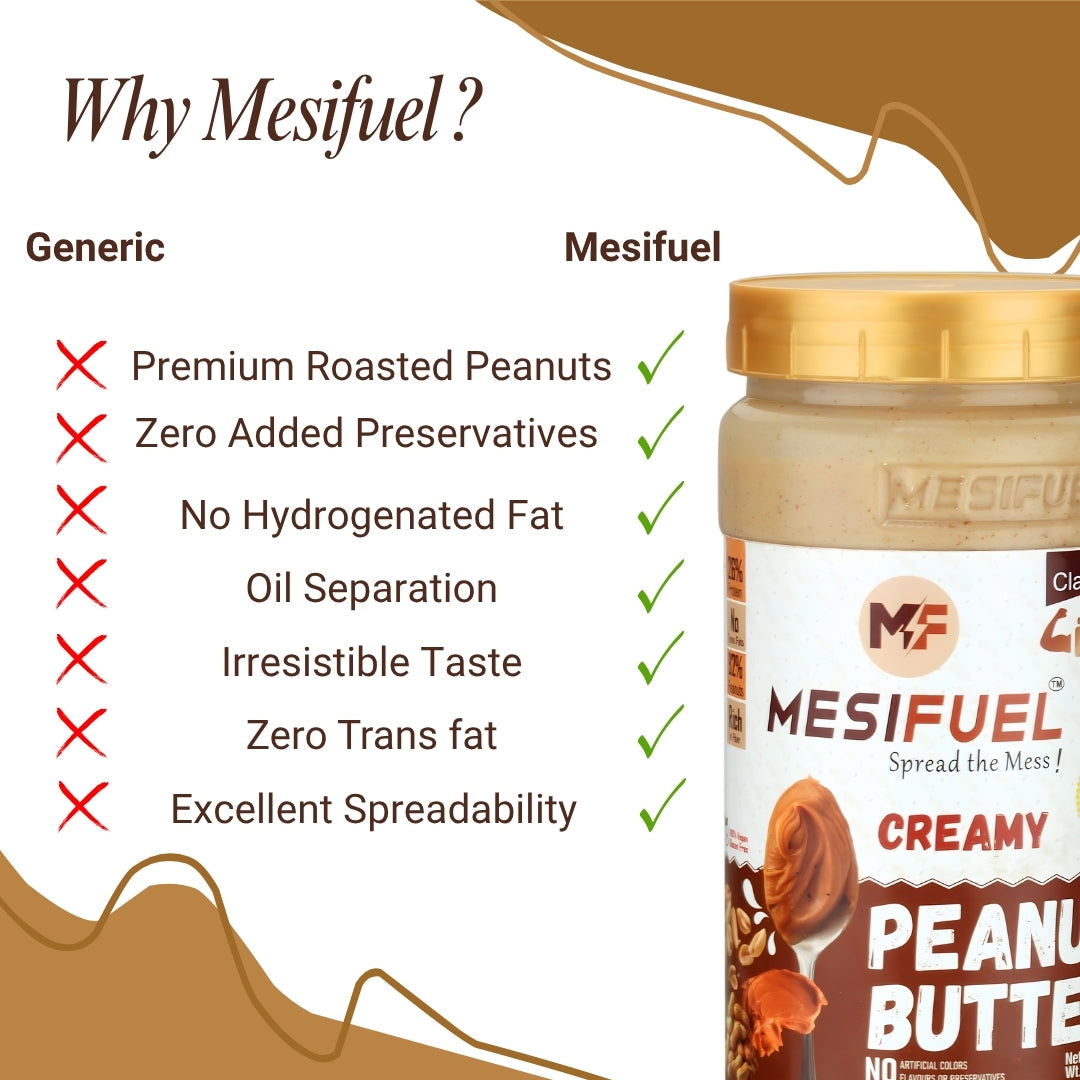 Mesifuel Classic Creamy Peanut Butter 1 kg