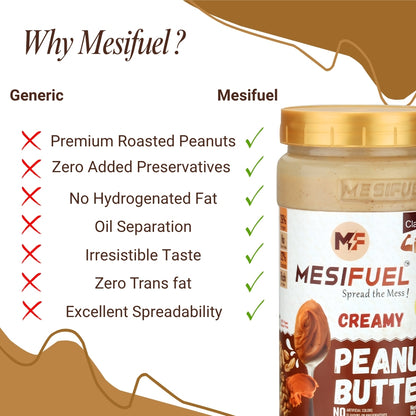 Mesifuel Classic Creamy Peanut Butter 1 kg